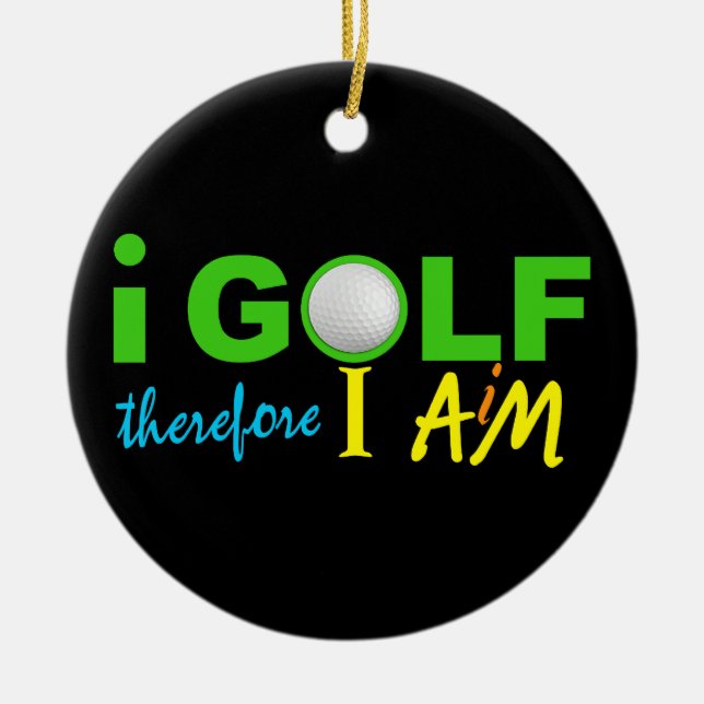 I GOLF ornament - double-sided (Front)