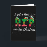I Got A New Hip For Christmas Funny Hip Replacemen Card<br><div class="desc">I Got A New Hip For Christmas Funny Hip Replacement Recovery</div>