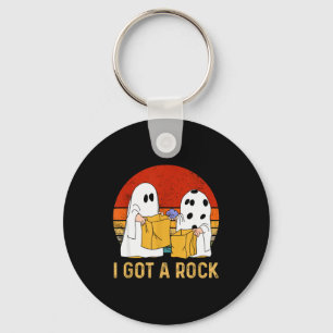 I Got A Rock Shirt Halloween Trick Or Treat Ghost  Keychain