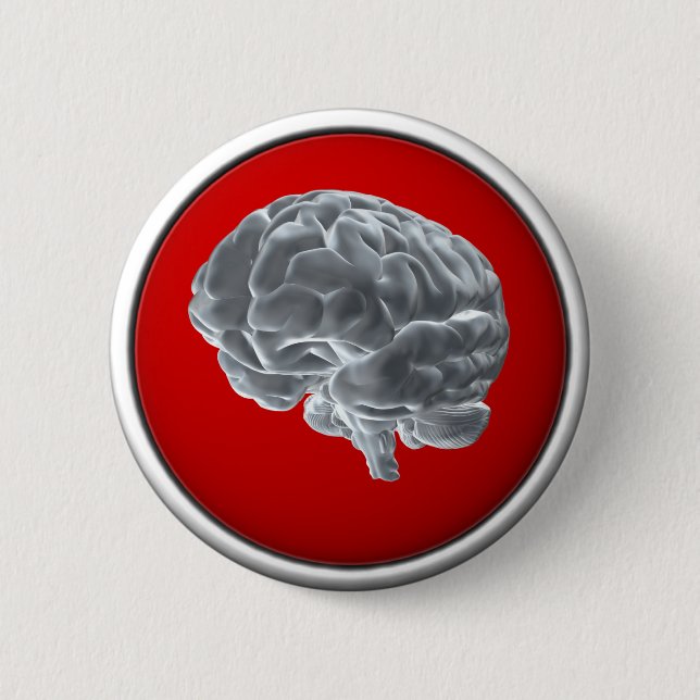 I got brains! 2 inch round button (Front)