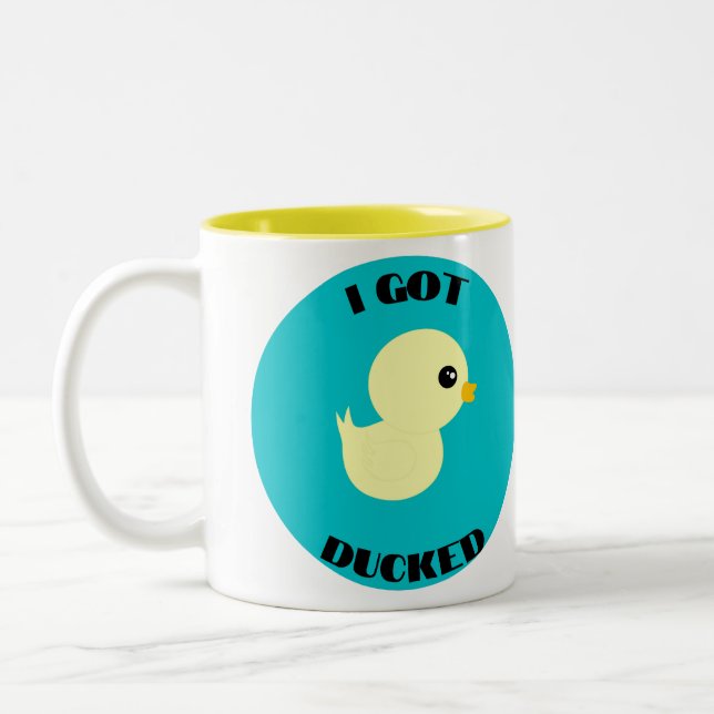 I Got Ducked Mug (Left)