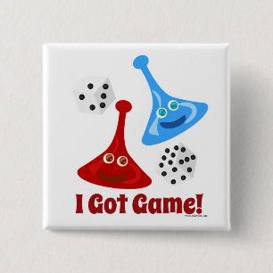 I Got Game 2 Inch Square Button