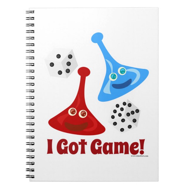 I Got Game Tabletop Gamer Slogan Notebook (Front)