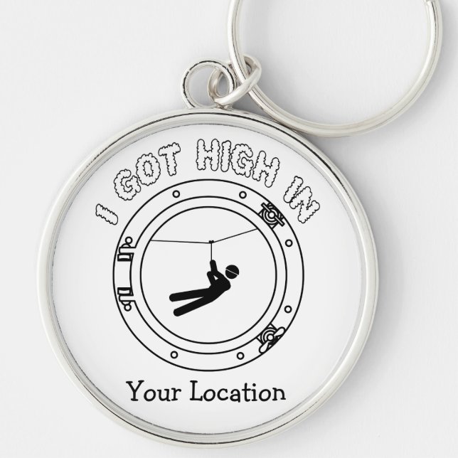 I Got High - Zipline Keychain (Front)