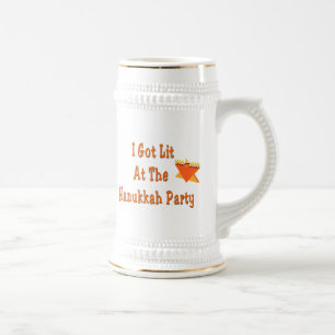 I Got Lit At the Hanukkah Party Stein