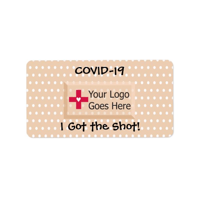 I got my COVID-19 shot faux bandage label (Front)