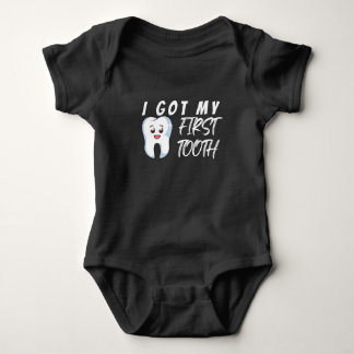 I Got My First Tooth Baby Bodysuit