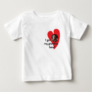 I got my grandma here! Photo Custom Baby T-Shirt