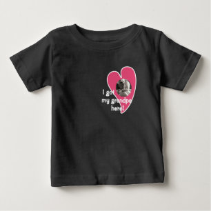 I got my grandpa here! Photo Custom - Dark Baby T-Shirt