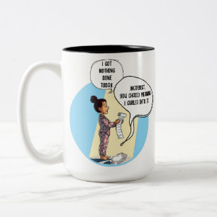 I Got Nothing Done Today Cat Humour Two-Tone Coffee Mug