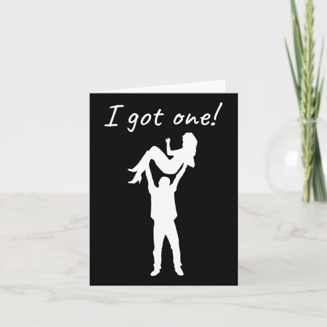 I Got One Funny Bride Groom Bachelor Wedding Party Card (Front)