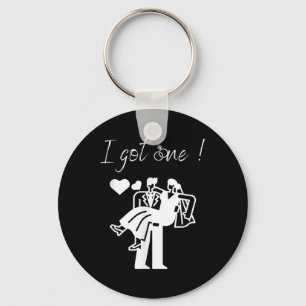 I Got One Funny Bride Mens Groom Wedding Party Jus Keychain