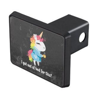 I got out of bed for this? Snarkles the Unicorn Trailer Hitch Cover