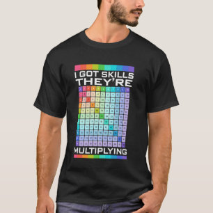 I Got Skills They're Multiplying, Funny Math Teach T-Shirt