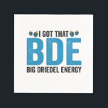 I Got that Big Dreidel Energy Funny Jewish Holiday Napkin<br><div class="desc">hanukkah, passover, yiddish, chanukah, jewish, menorah, jew, gift, birthday, bagel</div>