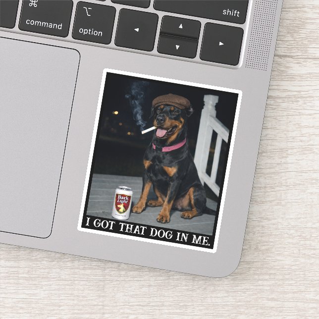 I Got That Dog In Me, Funny Doberman Pinscher Meme (Detail)