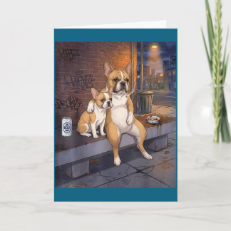 I Got That Dog In Me Funny French Bulldog Smoking Card