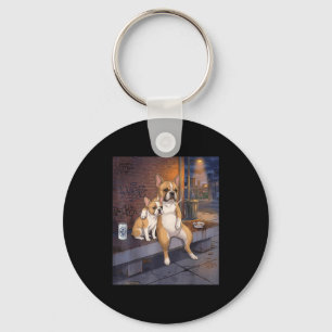 I Got That Dog In Me Funny French Bulldog Smoking  Keychain
