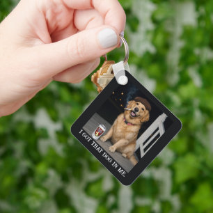 I Got That Dog In Me, Funny Golden Retriever Meme Keychain
