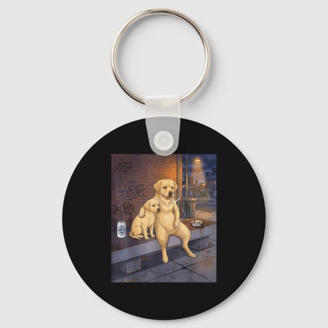 I Got That Dog In Me Funny Labrador Retriever Smok Keychain (Front)