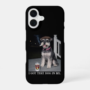 I Got That Dog In Me, Funny Miniature Schnauzer iPhone 16 Case