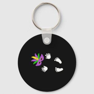 I Got The Byby Happy Mardi Gras Carnival Keychain