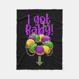 I Got The Byby Mardi Gras Fat Tuesday New Orleans Fleece Blanket