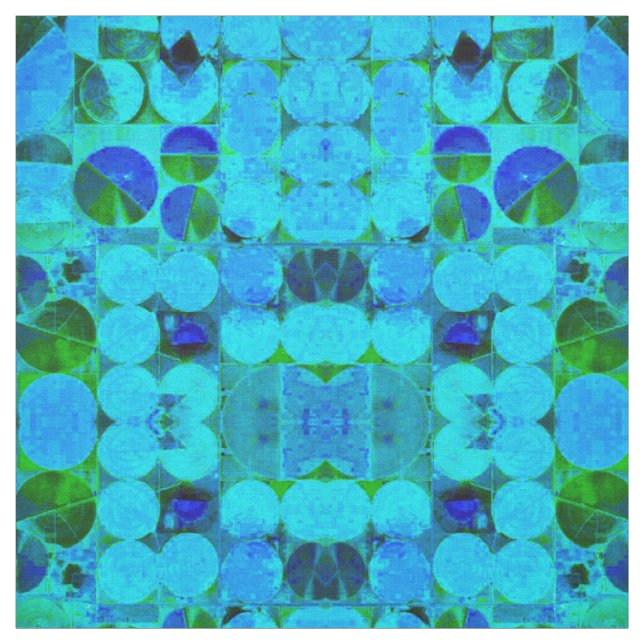 I got the Circle Blues ~ Abstract Fabric (Swatch)
