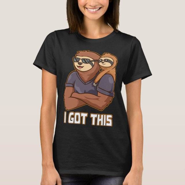 I Got This Positive Quotes Dad Positivity Daddy Ha T-Shirt (Front)