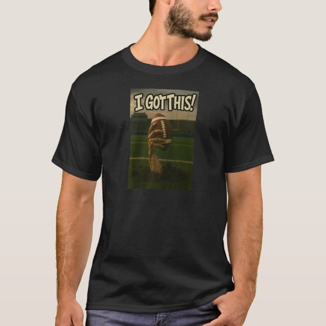 I Got This Zombie Football Raglan Baseball Tee (Front)