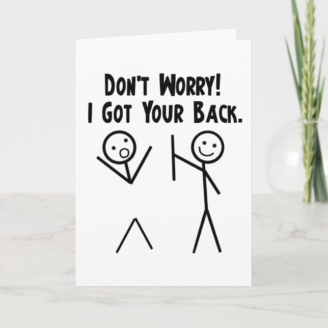 I Got Your Back! Card (Front)