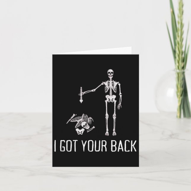 I Got Your Ck Funny Skeleton Humour Lover  Card (Front)