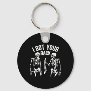 I Got Your Ck Funny Skeleton Spine Halloween Costu Keychain