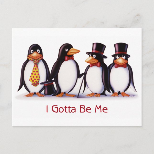 I Gotta Be Me Postcard (Front)