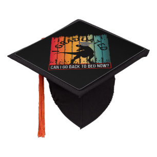 i graduated can i go back to bed now? graduation cap topper
