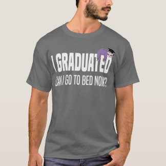 I Graduated Can I Go Back To Bed Now Sloth Funny G T-Shirt