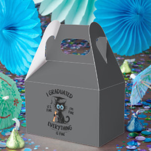 I Graduated It's Fine I'm Fine Everything Is Fine Favor Box