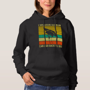 I Graduated Now Can I Go To Bed Retro School Hoodie