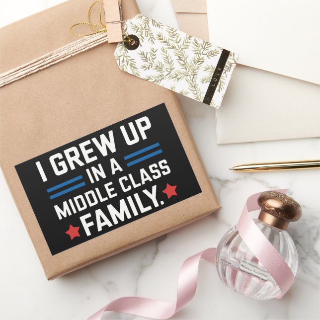 I Grew Up In A Middle Class Family Kamala Harris  Sticker (Gifting)