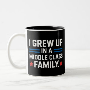 I Grew Up In A Middle Class Family Kamala Harris Two-Tone Coffee Mug