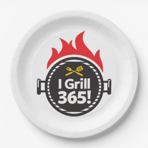 I Grill 365! Paper Plate