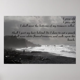 I Grow Old - A Walk Upon The Beach - Poster
