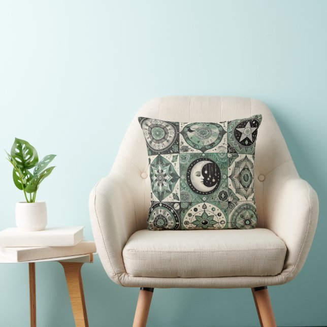 I Guard My Calm Throw Pillow (Chair)