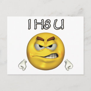 I H8 U POSTCARD