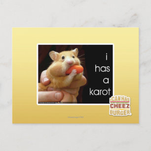 I ha a karot postcard