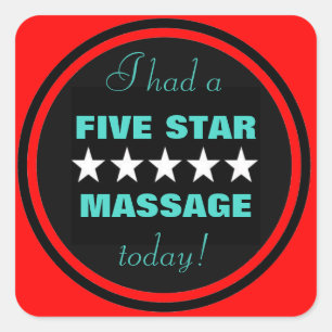 I had a massage today! stickers