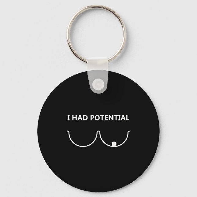 I had potential funny humour  keychain (Front)