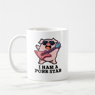 I Ham A Pork Star Funny Rock Star Pig Pun  Coffee Mug