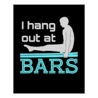 I Hang Out at Bars Mens Gymnastics Boy Gymnast