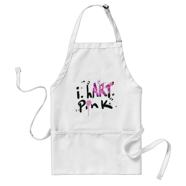 I HART PINK APRON (Front)
